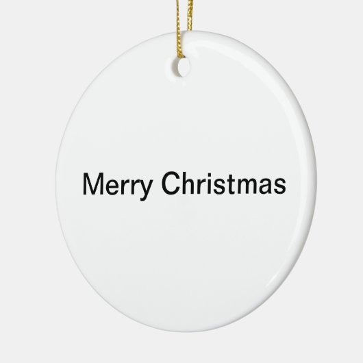 Roz kerstversiering keramisch ornament (Links)