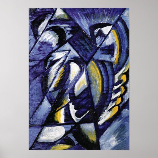 Rozanova - Blue On Tin 1913 Poster (Voorkant)