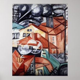 Rozanova - Cityscape 1912 Poster