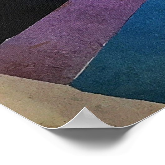 Rozanova - Compositie 1915 zonder doelstelling Poster (Hoek)