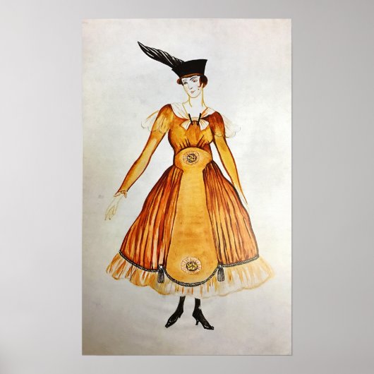 Rozanova - Dress Design 1917 Poster (Voorkant)
