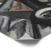 Rozanova - Fabriek en Brug 1913 Poster (Hoek)