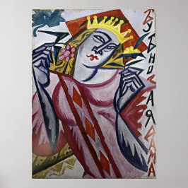 Rozanova - koningin van diamanten 1915 poster