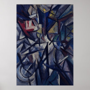 Rozanova - Landschap Futurist Composition 1913 Poster