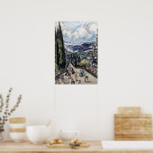 Rozanova - landschap van de Krim 1913 Poster (Keuken)