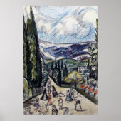 Rozanova - landschap van de Krim 1913 Poster (Voorkant)