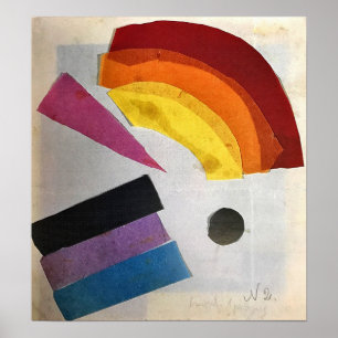 Rozanova - Niet-objectieve compositie 1915 Poster