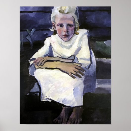 Rozanova - Portrait Of A Girl 1911 Poster (Voorkant)