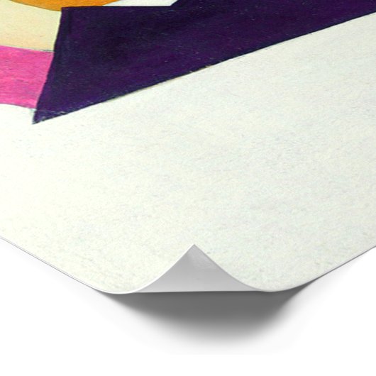 Rozanova - Suprematizm 1916 Poster (Hoek)