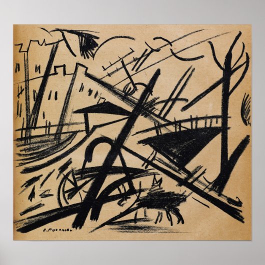 Rozanova - Union Of Youth 1913 Poster (Voorkant)