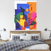 Rozanova - Vlucht van een vliegtuig, Canvas Afdruk (Insitu (Slaapkamer))