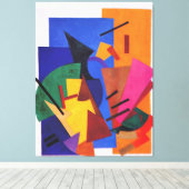 Rozanova - Vlucht van een vliegtuig, Canvas Afdruk (Insitu (Houten vloer))