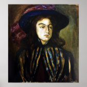 Rozanova - Vrouw Portret 1907 Poster (Voorkant)