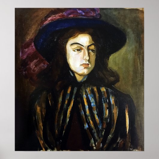 Rozanova - Vrouw Portret 1907 Poster (Voorkant)