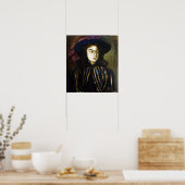 Rozanova - Vrouw Portret 1907 Poster (Keuken)