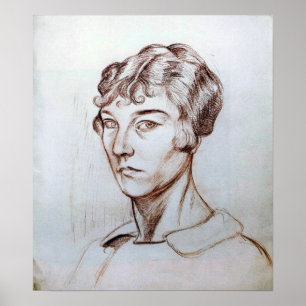 Rozanova - Zelfportret 1917 Poster