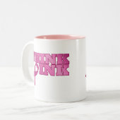 roze_03 tweekleurige koffiemok (Voorkant links)