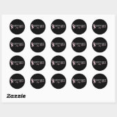 roze_07_DONKER Ronde Sticker (Vel)