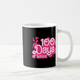 Roze 100 dagen schoolmeisje 100e dag leraar Sch Koffiemok