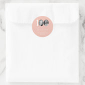 Roze 100e verjaardag Dank u Ronde Sticker (Tas)