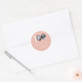 Roze 100e verjaardag Dank u Ronde Sticker (Envelop)