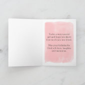 Roze 13de verjaardag Goddochter Kaart (Binnen)