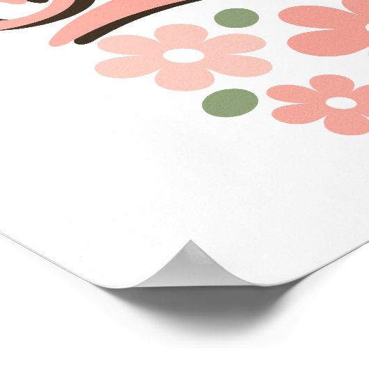  roze 16 Poster afdrukken (Hoek)