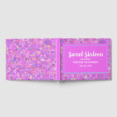 Roze 16 Verjaardag Gepersonaliseerd Gastenboek Geo (Volledig)