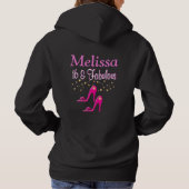 ROZE 16E & FANTASTISCHE GEPERSONALISEERDE HOODIE (Achterkant)