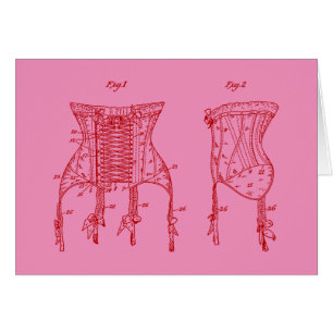 Roze 1908 Corset Illustration