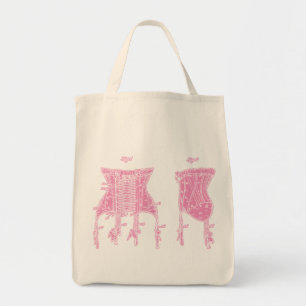 Roze 1908 Corset Illustration Tote Bag