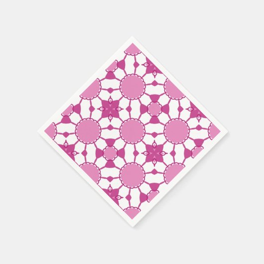 Roze 1 servet (Hoek)