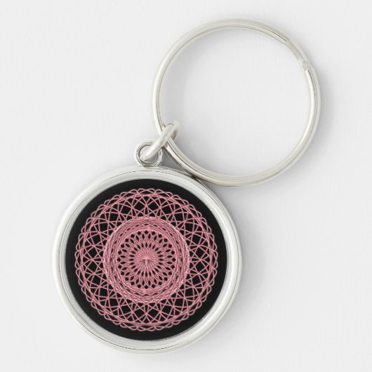 Roze 1 sleutelhanger (Voorkant)
