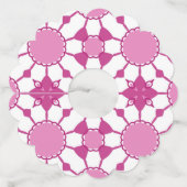 Roze 1 wijnglaslabel (Achterkant)