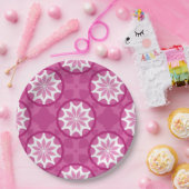 Roze 1b papieren bordje (Feest)