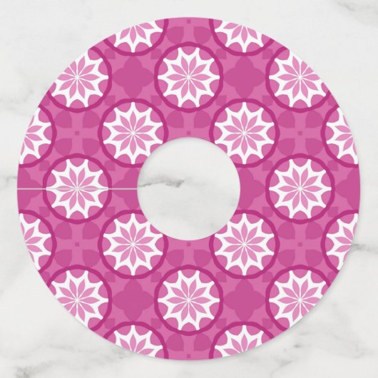 Roze 1b wijnglaslabel (Achterkant)