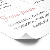 Roze 1e Verjaardag Elegante Onederful foto mijlpaa Foto Afdruk (Hoek)