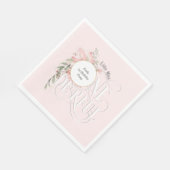 Roze 1e verjaardag Kleine Miss Onederland Servet (Hoek)