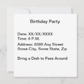 Roze 1e verjaardag Label op deur Kaart (Achterkant)