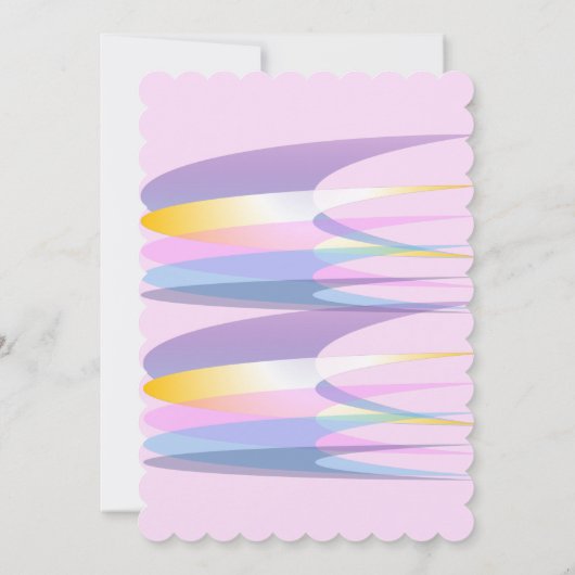 Roze 1e verjaardag Uitnodiging (Achterkant)