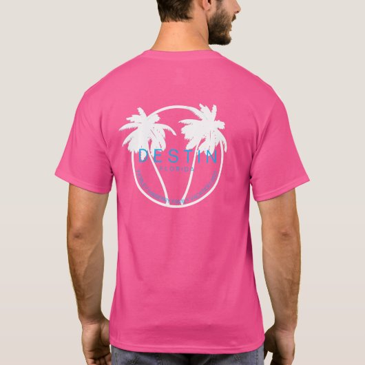 Roze 2023 vakantie T-shirt (Achterkant)