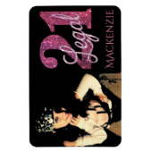 Roze 21 en wettelijk | Moderne 21ste verjaardag fo Magneet (Verticaal)