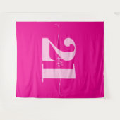 Roze 21e verjaardagsfeest wandkleed (Voorkant (horizontaal))