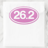 Roze 26.2 Full marathon sticker (Tas)