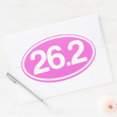Roze 26,2 Sticker (volledige marathon Sticker) (Envelop)