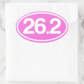 Roze 26,2 Sticker (volledige marathon Sticker) (Tas)