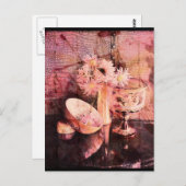 Roze 2 briefkaart (Voorkant / Achterkant)