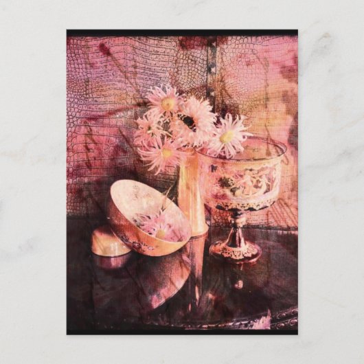 Roze 2 briefkaart (Voorkant)