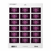 Roze 2 etiket (Full Sheet)