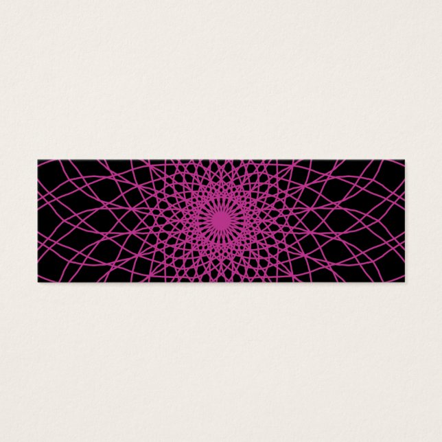 Roze 2 mini visitekaartjes (Voorkant)